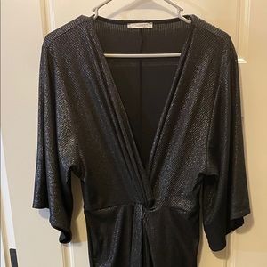 Zara black sparkly dress